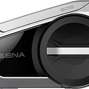 Sena 50S Motorrad Bluetooth Headset mit Drehrad und Sound by Harman Kardon, integriertem Mesh Intercom System und Premium Mikrofon & Lautsprechern, Doppelpack